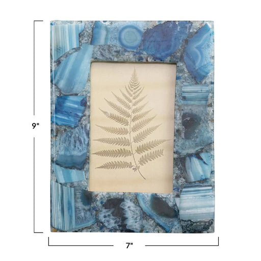 Blue Agate Frame HOME & GIFTS - Home Decor - Decorative Accents Creative Co-Op