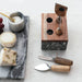 Cheese Servers w/Stand Stainless Steel Black HOME & GIFTS - Tabletop + Kitchen - Serveware & Utensils Creative Co-Op