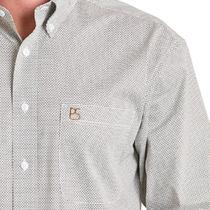 Panhandle Slim Men's Diamond Micro Print Button Down Shirt MEN - Clothing - Shirts - Long Sleeve Panhandle