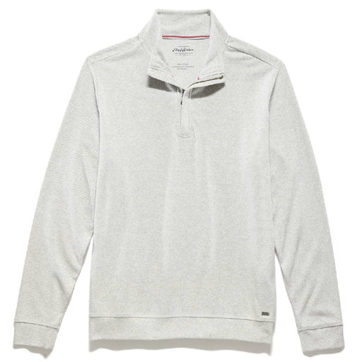Flag & Anthem Men's 1/4 Zip Hero Solid Twill Mock Neck Pullover - Grey MEN - Clothing - Pullovers & Hoodies Flag And Anthem