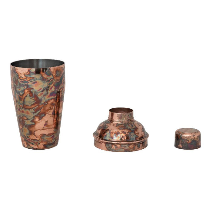 16oz Stainless Steel Cocktail Shaker Oxidized Copper