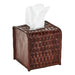 Chestnut Leather Tissue Box Cover HOME & GIFTS - Home Decor - Decorative Accents Two's Company