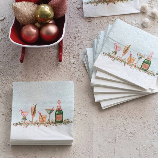 Holiday Cocktails Napkins - 50 Count HOME & GIFTS - Home Decor - Seasonal Decor Creative Co-Op