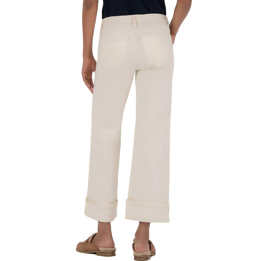 Kut Meg High Rise Fab Ab Wide Leg Roll Up Hem Jean WOMEN - Clothing - Jeans Kut from the Kloth