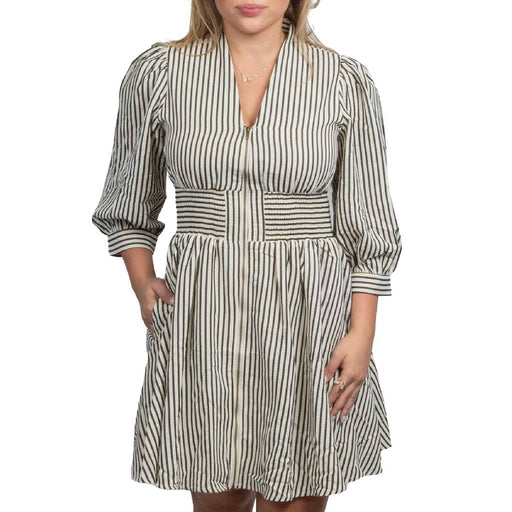 Striped Midi Dress WOMEN - Clothing - Dresses Entro