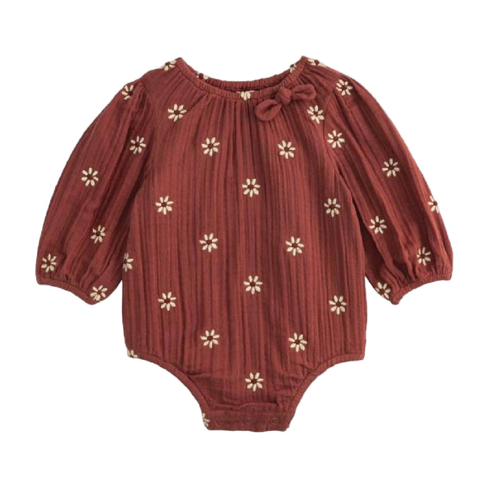 Mud Pie Baby Girl's Embroidered Gauze Daisy Bubble