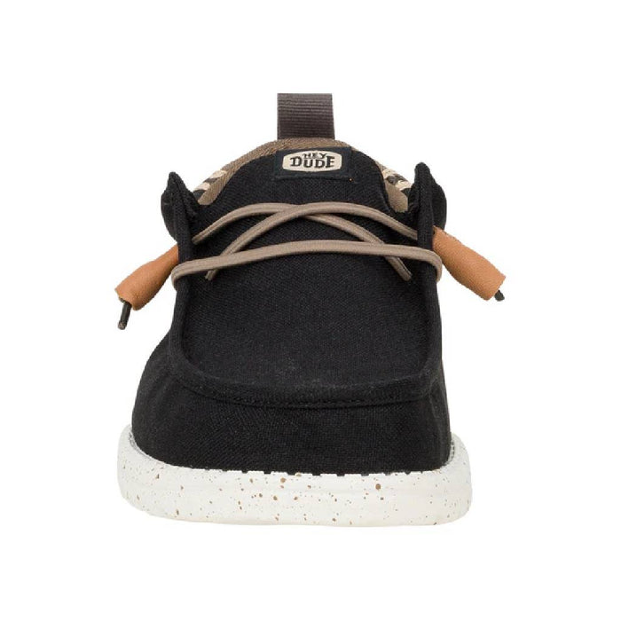 Hey Dude Wally Craft Linen - Black/Walnut MEN - Footwear - Casual Shoes Hey Dude