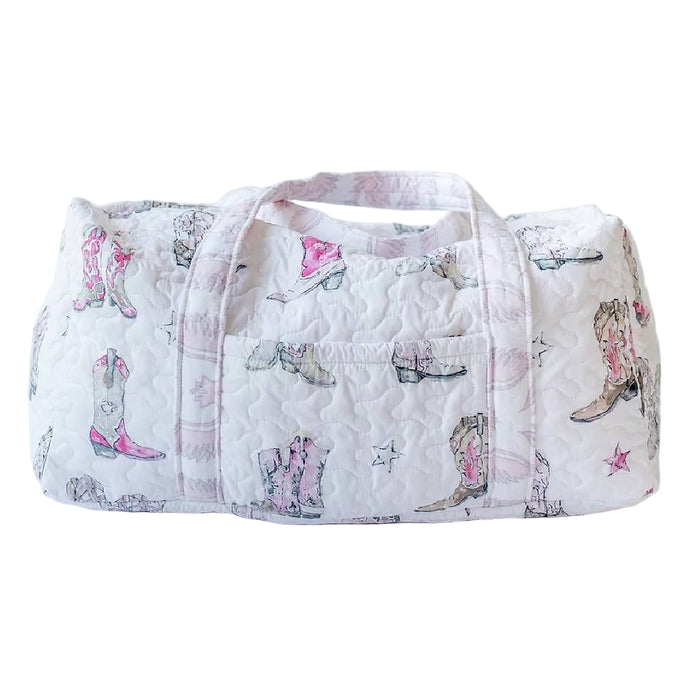 Thunderbird Boots Pink Quilted Duffle Bag ACCESSORIES - Luggage & Travel - Duffle Bags Ida Mae Home