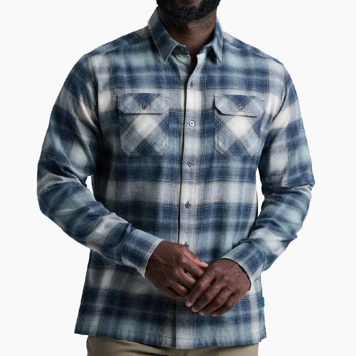 KÜHL Men's Dillingr Flannel Shirt - Fog Harbor MEN - Clothing - Shirts - Long Sleeve Kühl