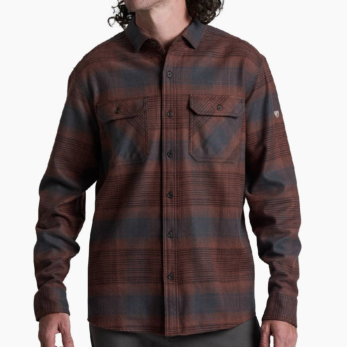 KÜHL Men's Rydr Flannel Shirt - Red Onyx MEN - Clothing - Shirts - Long Sleeve Kühl