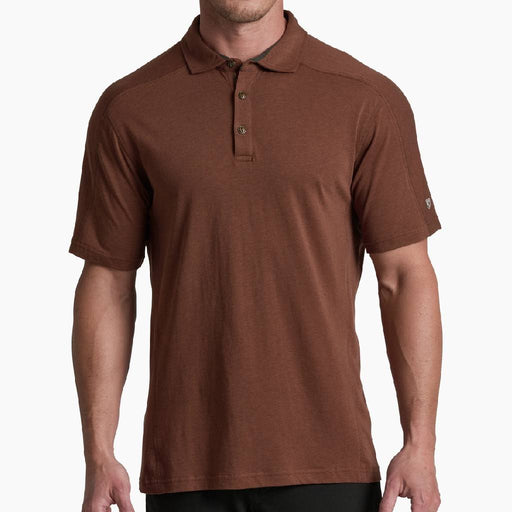 KÜHL Men's Brazen Kuhldry Polo Shirt - Rustic Brick MEN - Clothing - Shirts - Short Sleeve Kühl