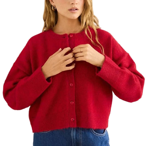 Estelle Fluffy Cardigan - Chilli WOMEN - Clothing - Sweaters & Cardigans Rhythm