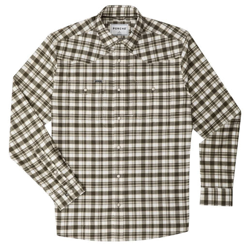 Poncho The Flannel Boone Western Shirt - Slim Fit MEN - Clothing - Shirts - Long Sleeve Poncho Outdoors