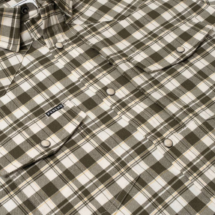 Poncho The Flannel Boone Western Shirt - Slim Fit MEN - Clothing - Shirts - Long Sleeve Poncho Outdoors