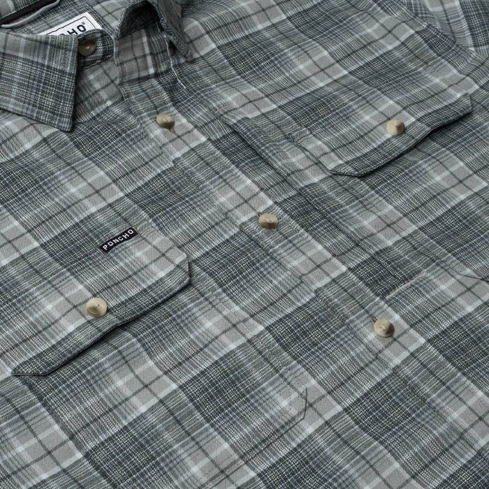 Poncho The Cashiers Original Flannel Shirt - Slim Fit MEN - Clothing - Shirts - Long Sleeve Poncho Outdoors