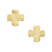 Mini Gold Square Cross Stud Earrings WOMEN - Accessories - Jewelry - Earrings Susan Shaw