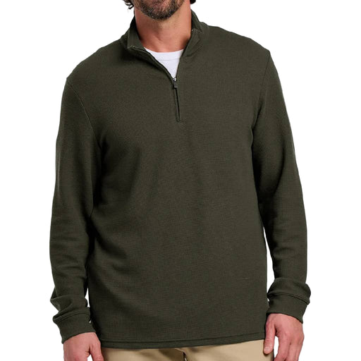 Free Fly Men's Waffle 1/4 Zip Pullover - Dark Forest MEN - Clothing - Pullovers & Hoodies Free Fly Apparel
