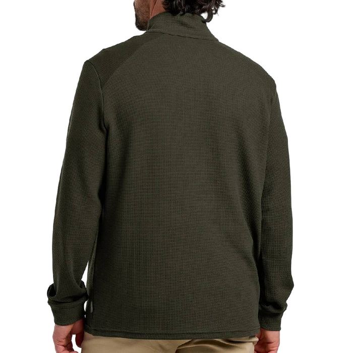 Free Fly Men's Waffle 1/4 Zip Pullover - Dark Forest MEN - Clothing - Pullovers & Hoodies Free Fly Apparel