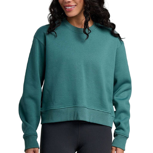 Free Fly Women's Bamboo Northcoast Fleece Crew Pullover - Sea Pine WOMEN - Clothing - Pullovers & Hoodies Free Fly Apparel