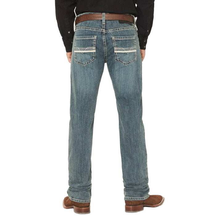 Rock & Roll Denim Men's Pleather Embroidered Pistol Straight Leg Jean MEN - Clothing - Jeans Panhandle
