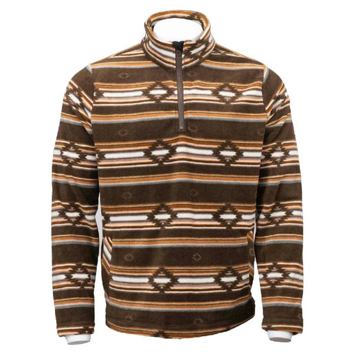 Outback Trading Men's Brown Colt Henley Fleece Pullover MEN - Clothing - Pullovers & Hoodies Outback Trading Co
