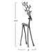 Small Cast Aluminum Reindeer Gunmetal Silver HOME & GIFTS - Home Decor - Seasonal Decor Creative Co-Op