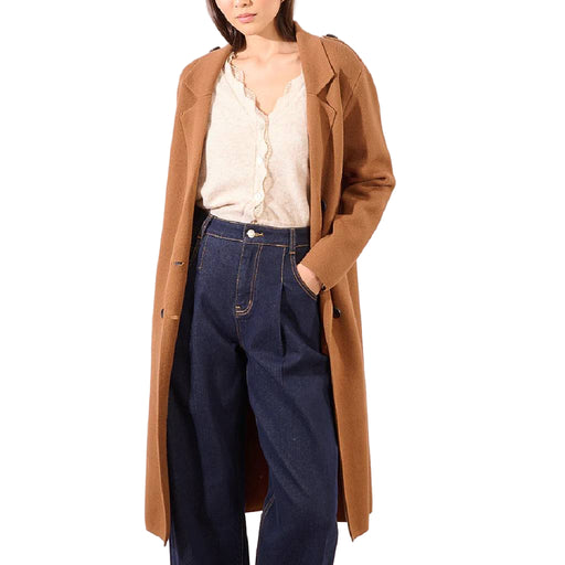 Camel Knit Coat WOMEN - Clothing - Outerwear - Jackets Molly Bracken