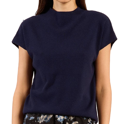 Navy Blue Knit Sweater WOMEN - Clothing - Tops - Short Sleeved Molly Bracken