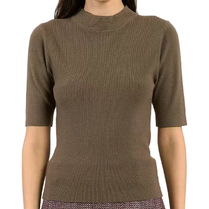 Khaki Knit Sweater WOMEN - Clothing - Tops - Short Sleeved Molly Bracken