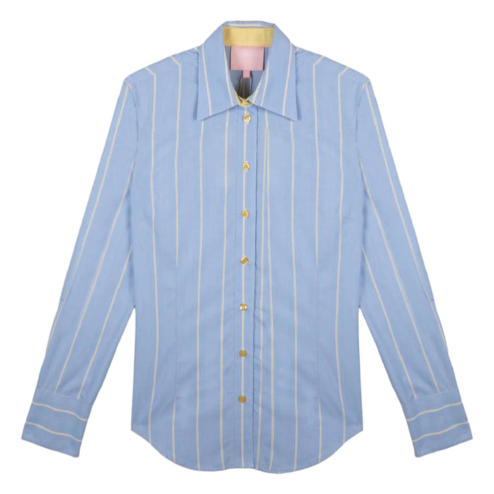 Blue Limon Signature Button Down Shirt WOMEN - Clothing - Tops - Long Sleeved Little Lucille