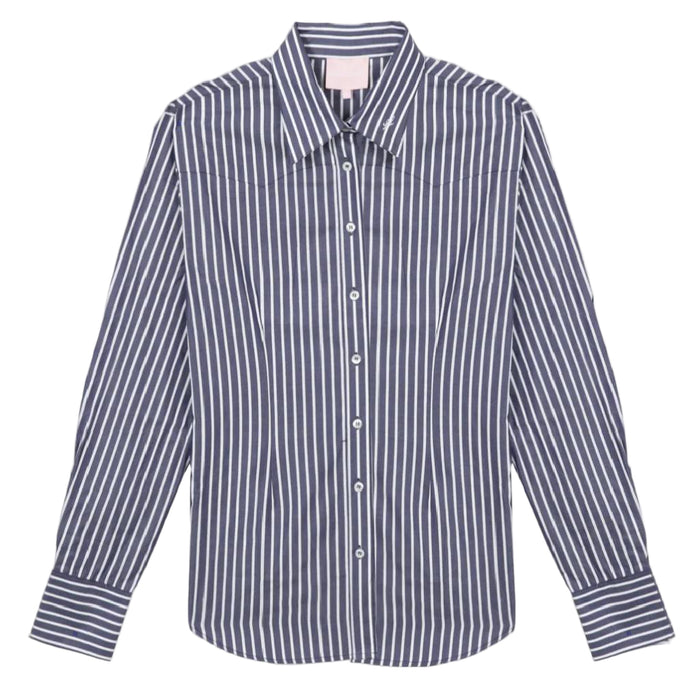 Ivy Pinstripe Signature Fit Button Down Shirt WOMEN - Clothing - Tops - Long Sleeved Little Lucille