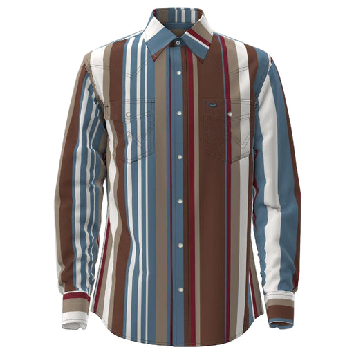 Wrangler Men's Vintage Classic Fit Stripe Button Down Shirt MEN - Clothing - Shirts - Long Sleeve Wrangler