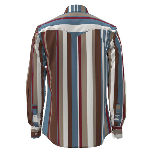 Wrangler Men's Vintage Classic Fit Stripe Button Down Shirt MEN - Clothing - Shirts - Long Sleeve Wrangler