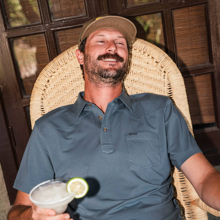 Poncho The Dinner Bell Polo MEN - Clothing - Shirts - Short Sleeve Poncho Outdoors