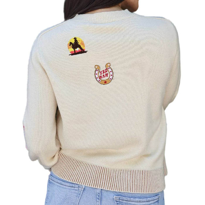 Horse Graphic Western Patch Sweater