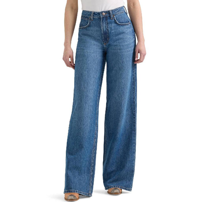 Wrangler Women's Yvette Retro High Rise Wide Leg Jean