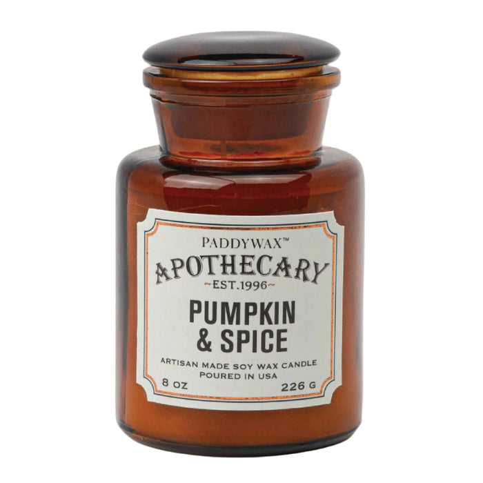 Paddywax 8oz Apothecary Candle - Pumpkin & Spice