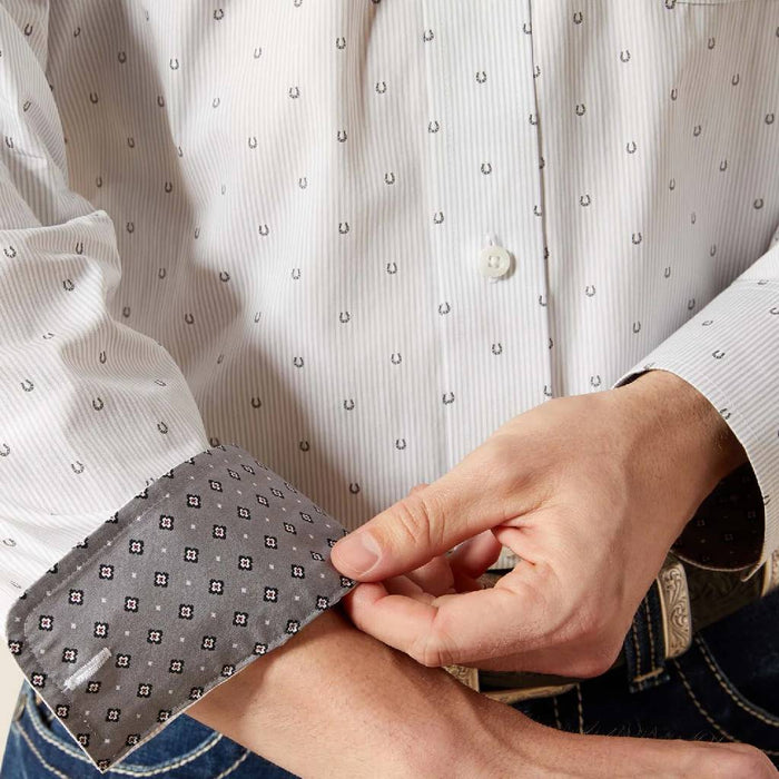 Ariat Men's Avery Classic Fit Geo Print Button Down Shirt