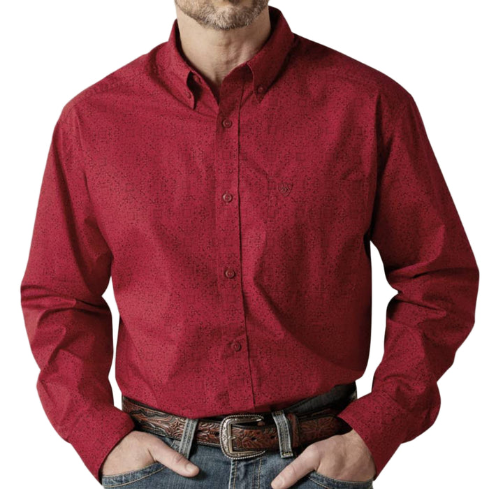 Ariat Men's Tyson Classic Fit Abstract Print Button Down Shirt