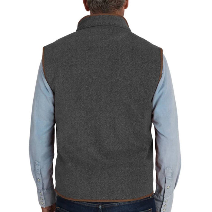 True Grit Herringbone Fleece Zip Vest