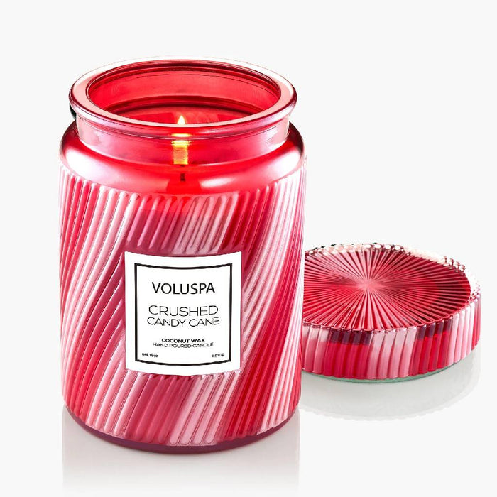 Voluspa Crushed Candy Cane Large Jar