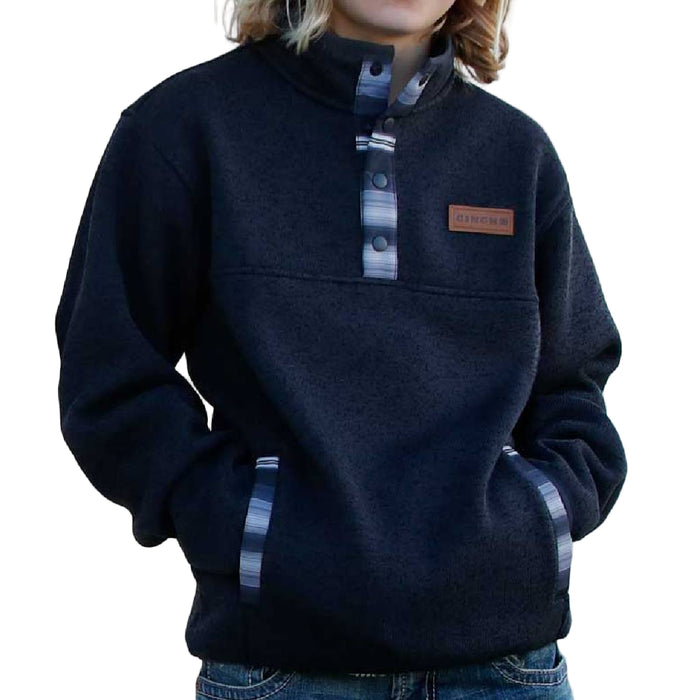 Cinch Boy's 1/4 Snap Fleece Pullover