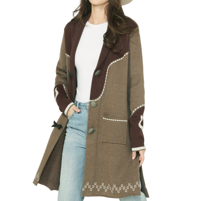 Cruel Denim Women's Sweater Knit Midi Duster