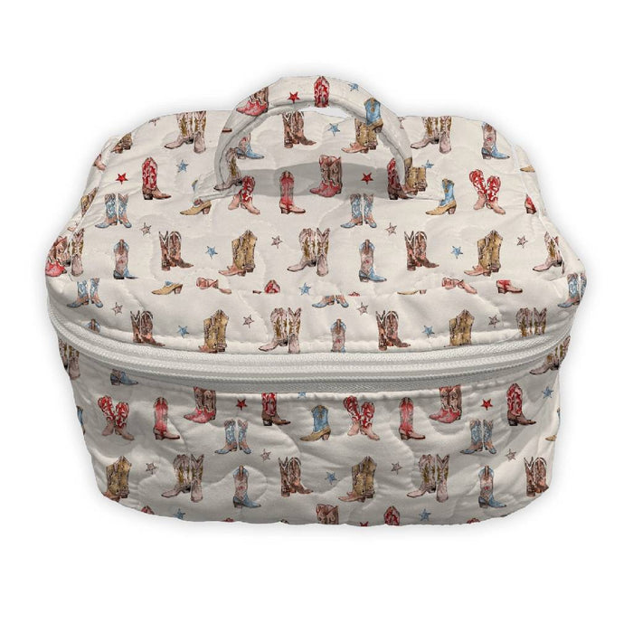 Thunderbird Boots Sand Quilted Travel Case