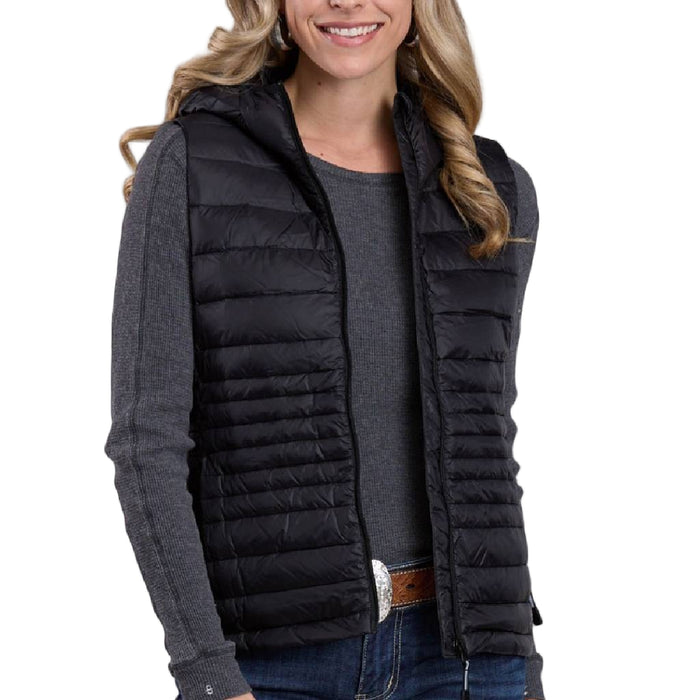Roper Women's Hooded Rangegear Down Coated Vest