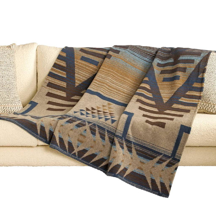 Rock & Roll Denim Printed Multicolor Berber Blanket