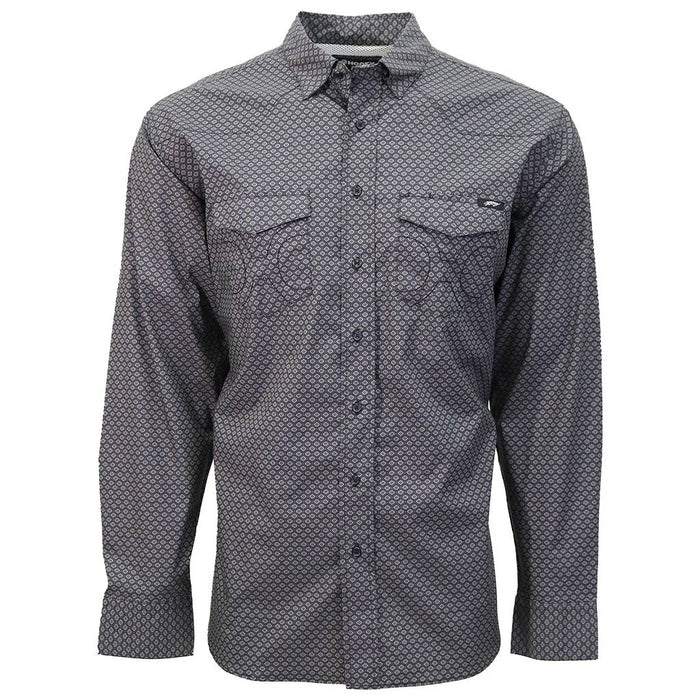 Hooey Men's Black Geo Print Maverick Button Down Shirt
