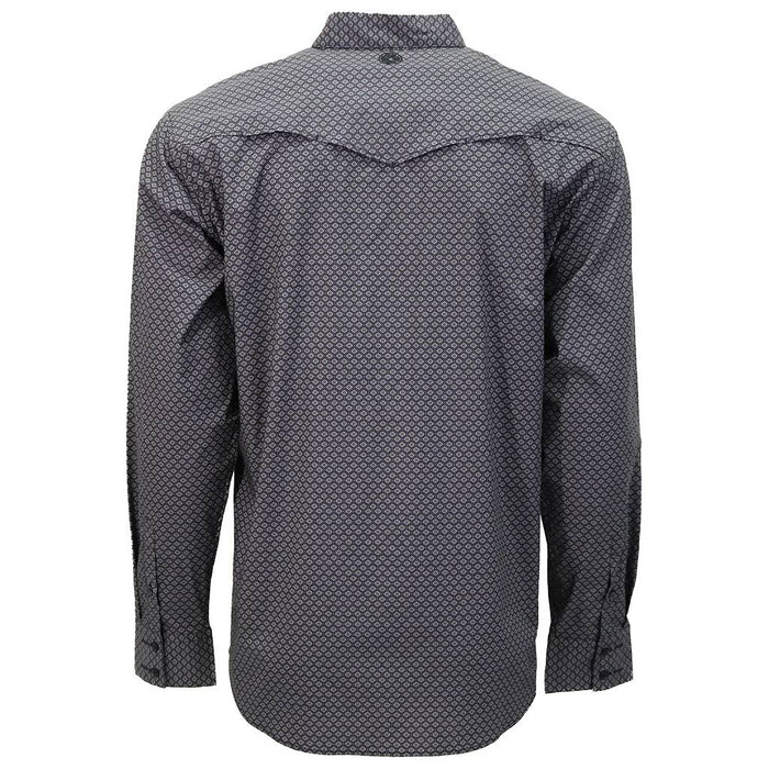 Hooey Men's Black Geo Print Maverick Button Down Shirt
