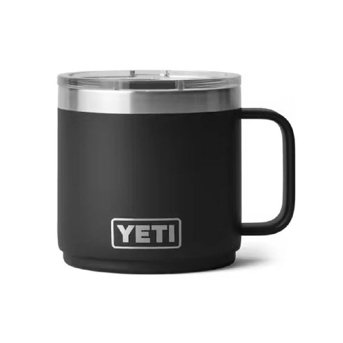 Yeti Rambler 14oz Black Stackable Mug Mag Slider Lid