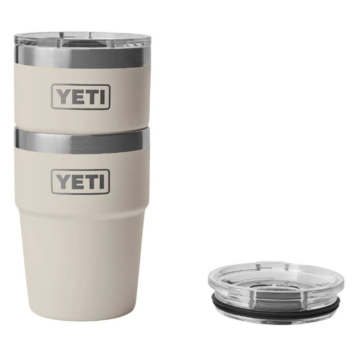 Yeti Rambler 16oz Cape Taupe Stackable Mag Slider Lid
